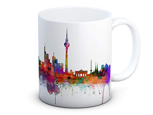 mug-tastic Berlin Skyline, Deutschland Stadtbild - Keramik Kaffeetasse Becher von mug-tastic