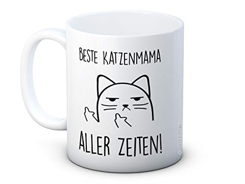 Beste Katzenmama Aller Zeiten! - Unhöfliche Katze Cat Mug - Lustig Hochwertigen Kaffeetasse Becher - Großartiges von mug-tastic