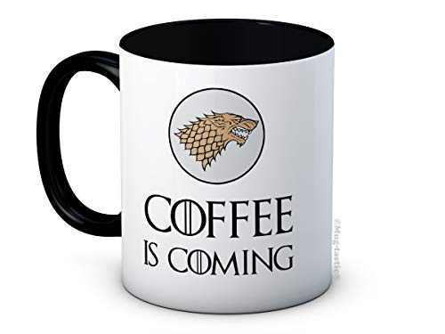 Coffee is Coming - Lustig Kaffeetasse Becher von mug-tastic