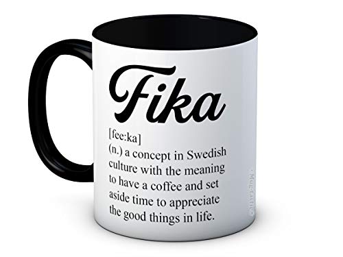 Fika Meaning Definition – Lustige Keramik-Kaffeetasse von mug-tastic