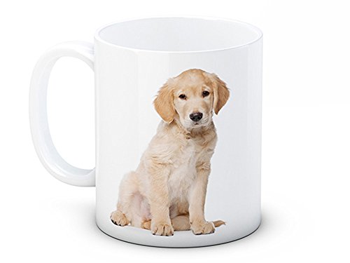 Golden Retriever Hund/Welpen - Keramik Kaffeetasse Becher von mug-tastic