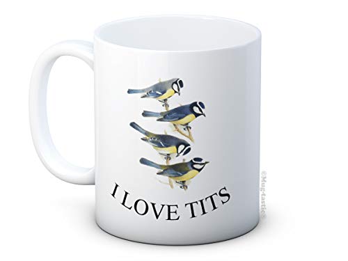 I Love Tits - Lustig Hochwertigen Kaffeetasse Becher von mug-tastic