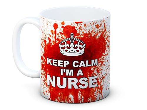 Keep Calm I'm a Nurse - Bloody Lustig Hochwertigen Kaffee Tee Tasse Becher von mug-tastic