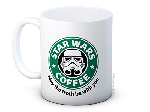 mug-tastic Star Wars - Storm Trooper - May The Froth Be with You - Kaffeebecher aus Keramik Tasse von mug-tastic