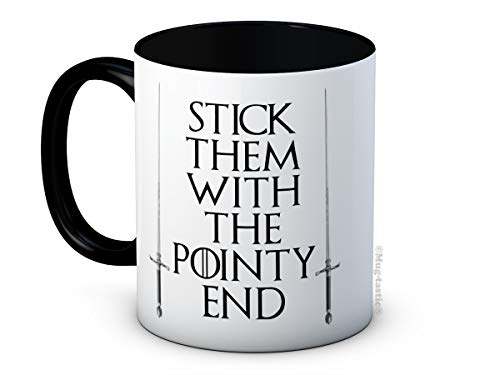 Stick Them With the Pointy End - Arya Stark - Keramik Kaffee Tasse Becher von mug-tastic