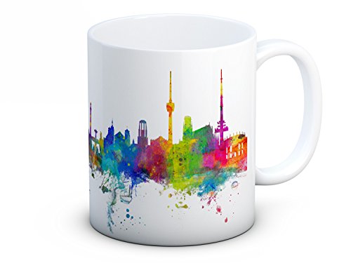 Stuttgart Skyline Deutsche Stadtbild - Hochwertigen Kaffee oder Tee Tasse von mug-tastic