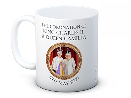 The Coronation of King Charles III & Queen Camilla – 6. Mai 2023 – Keramik-Kaffeetasse von mug-tastic