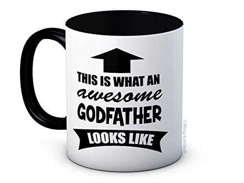 This is What an Awesome Godfather Looks Like - Keramik Kaffeetasse Becher von mug-tastic