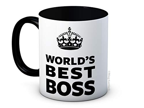 mug-tastic World's Best Boss - Hochwertige Keramik Kaffeetasse Becher von mug-tastic