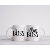 Der Chef| The Real Boss |Kaffee Tasse | Geschenk Für Sie Ihn Love Day |Valentinstag Becher Bestseller |Individuell von mugandcrafts