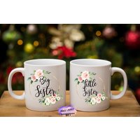 Große Schwester Und Kleine Tasse | Personalisierter Tee |Kaffee Geschenk Für Sie Geburtstag Weihnachten |Tochtertag| Becher Weinglas von mugandcrafts