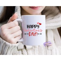 Happy Valentine Es Day | Kaffeetasse Geschenk Für Sie Ihn Love Valentinstag Tumbler Bestseller| Benutzerdefinierte von mugandcrafts