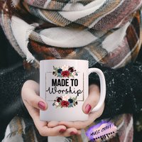 Kaffeetasse Christliche Tasse Christlicher Becher Geschenk Für Sie Bibel Motivation Psalm 95 von mugandcrafts