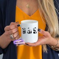 Panda | Becher Niedliche Kaffeebecher Tasse Kaffee Geschenktasse Geschenk Heiße Kaffeetasse Pandas Schmetterling Und von mugandcrafts