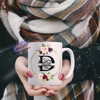 Personalisierte Tasse | D Anfangsgeschenk| Personalisierter Tee Kaffee| Geschenk Für Sie Geburtstag Weihnachten| Muttertag| Becher Weinbecher von mugandcrafts