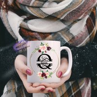 Personalisierte Tasse | Q Initial Geschenk| Personalisierter Tee Kaffee| Geschenk Für Sie Geburtstag Weihnachten| Muttertag| Becher Weinbecher von mugandcrafts