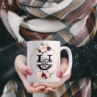 Personalisierte Tasse | U-Initial-Geschenk| Personalisierter Tee Kaffee| Geschenk Für Sie Geburtstag Weihnachten| Muttertag| Becher Weinbecher von mugandcrafts