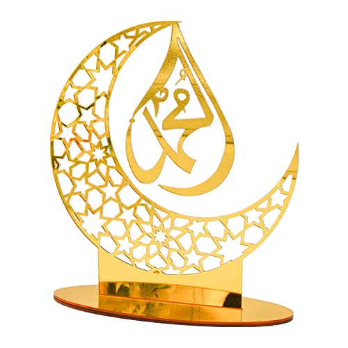 Eid Acryl Home Ornament, Mubarak Dekoration Ramadan Dekoration, Ramadan Table Deko, Eid Mubarak islamischer, Eid Al Adha Party Supplies Ramadan Kareem Geschenk (F) von mugeleen