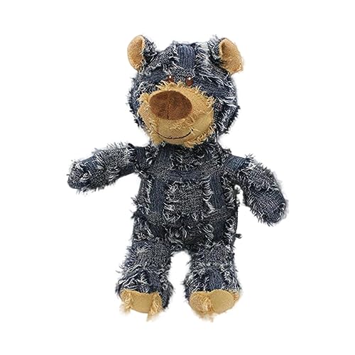ZerstörBär - für Starke Kauer, Plüschbär Spielzeug Haustier Spielzeug, 2023 Neues Bettelbär-Spielzeug für Haustiere, Extreme Bear Dog Toy, Indestructible Robust Bear, kleine große Rasse (L, blau) von mugeleen
