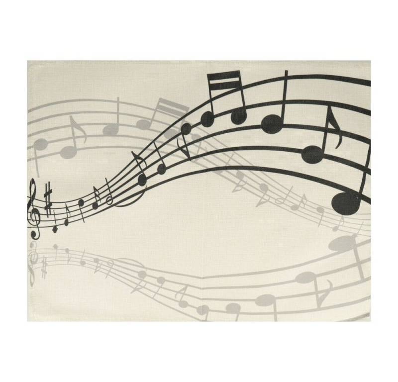 mugesh Platzset Platzdeckchen Notenlinien, für Musiker mugesh Platzset Platzdeckchen Notenlinien, für Musiker von mugesh