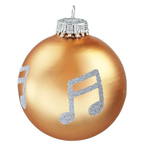 Weihnachtskugel Note - Schönes Geschenk für Musiker (Gold) von mugesh
