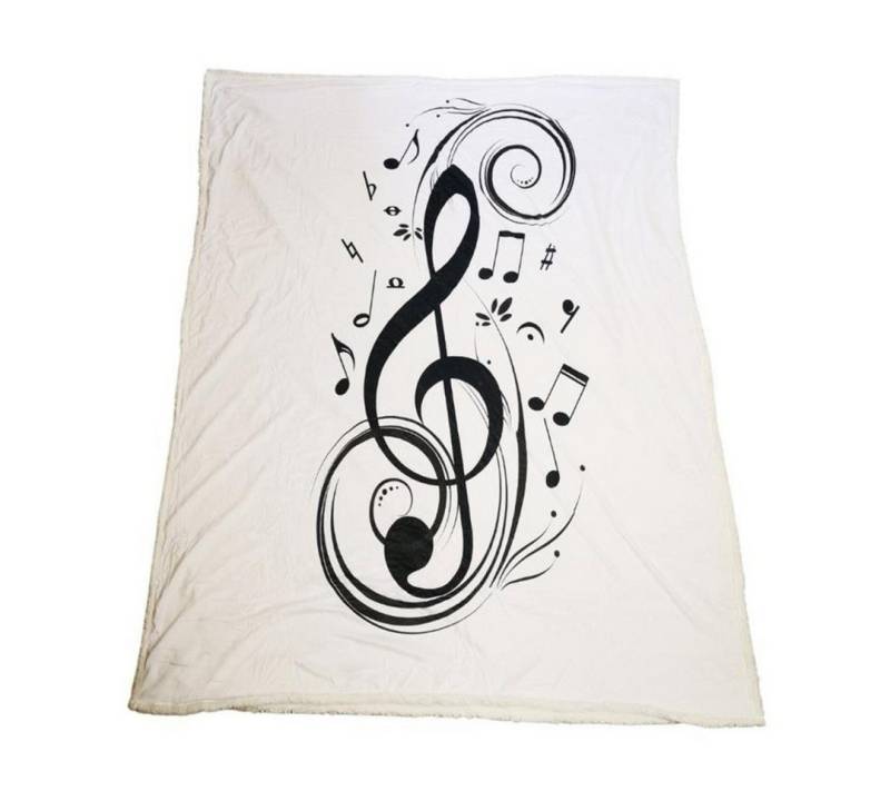 Wohndecke Decke Violinschlüssel, mugesh, für Musiker Wohndecke Decke Violinschlüssel, mugesh, für Musiker von mugesh
