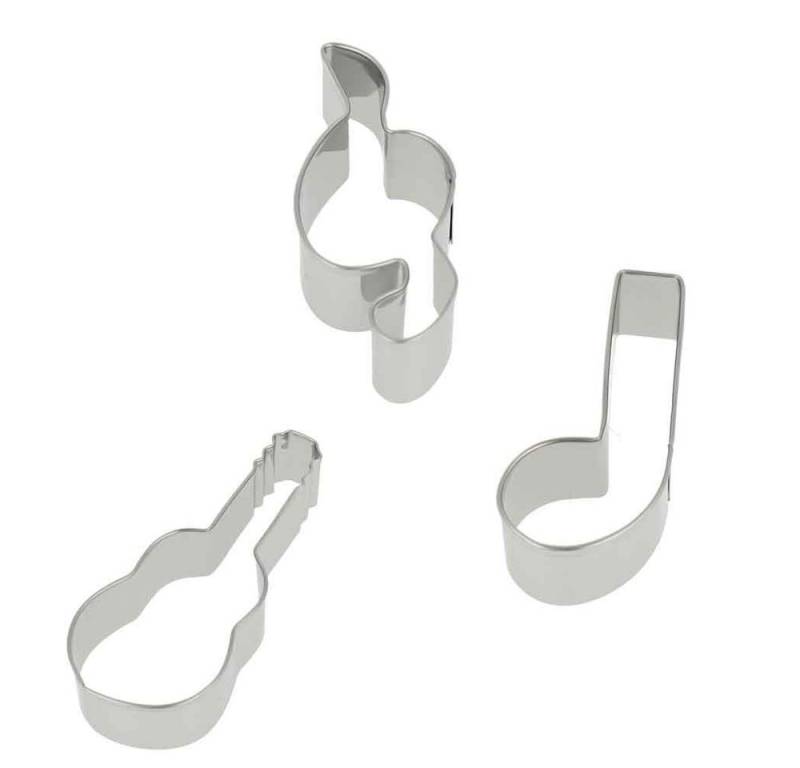 mugesh Ausstechform Ausstecher-Set, Edelstahl, für Musiker von mugesh
