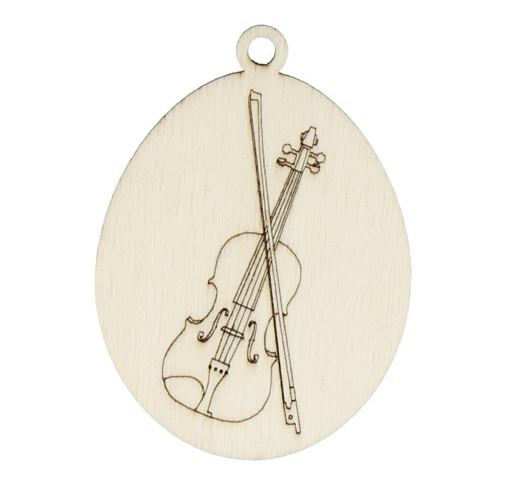 mugesh Dekohänger Osterei Instrument Geige, für Musiker von mugesh