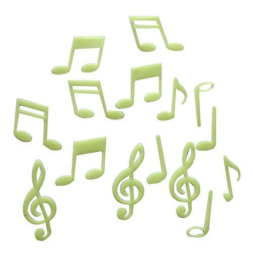 mugesh Leuchtsticker Noten - Tolles Geschenk für Musiker von mugesh