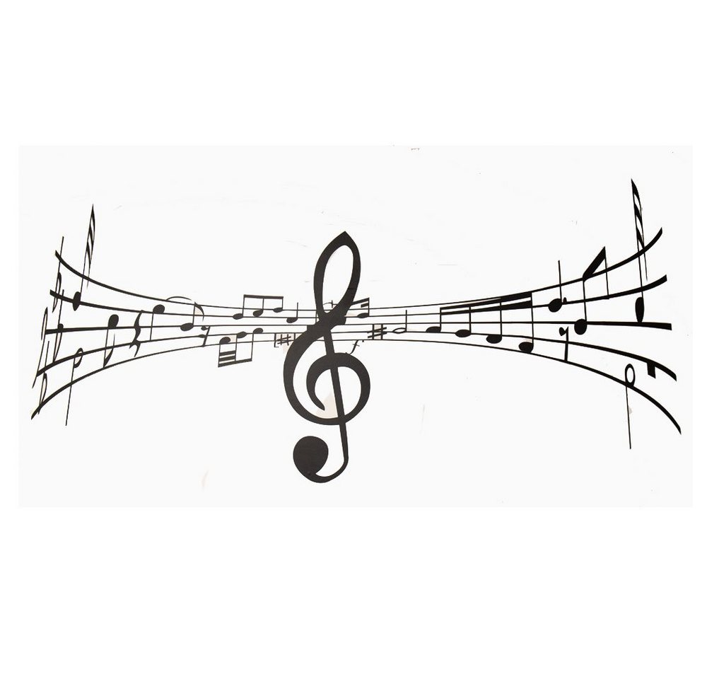 mugesh Wandsticker Wandaufkleber Violinschlüssel / Notenschlüssel, für Musiker von mugesh