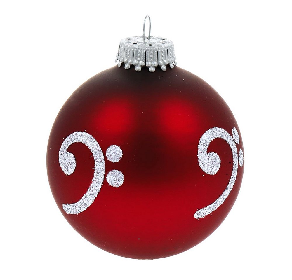 mugesh Weihnachtsbaumkugel Weihnachtskugel Bassschlüssel, für Musiker von mugesh