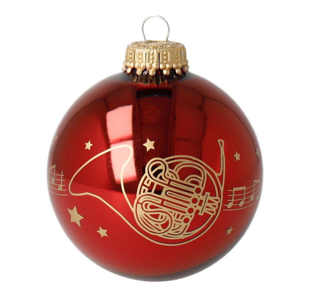 mugesh Weihnachtsbaumkugel Weihnachtskugel Kling Glöckchen mit Instrument, für Musiker von mugesh