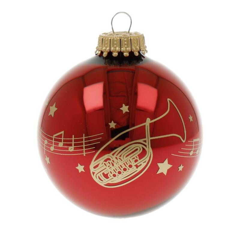 mugesh Weihnachtsbaumkugel Weihnachtskugel Kling Glöckchen Tenorhorn, für Musiker von mugesh