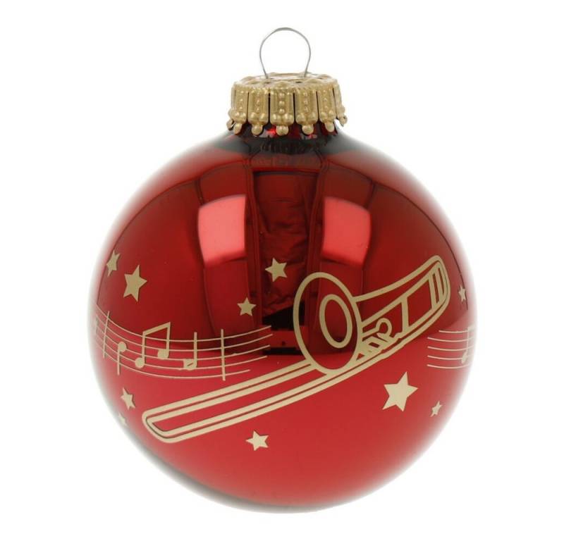 mugesh Weihnachtsbaumkugel Weihnachtskugel Kling Glöckchen Posaune, für Musiker von mugesh