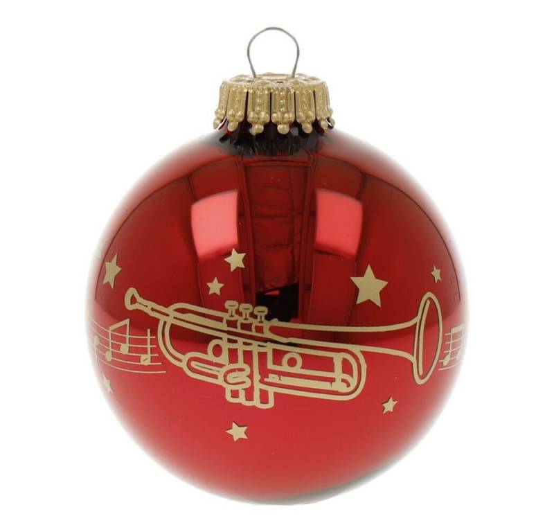 mugesh Weihnachtsbaumkugel Weihnachtskugel Kling Glöckchen Trompete, für Musiker von mugesh