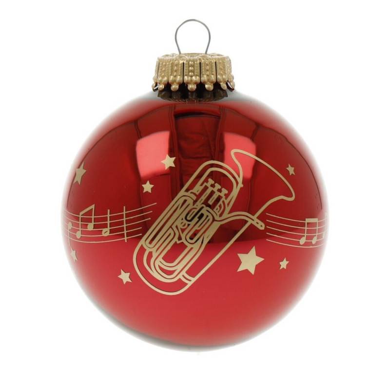 mugesh Weihnachtsbaumkugel Weihnachtskugel Kling Glöckchen Tuba, für Musiker von mugesh