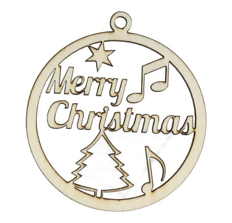 mugesh Weihnachtsbaumkugel Weihnachtskugel "Merry Christmas", für Musiker von mugesh