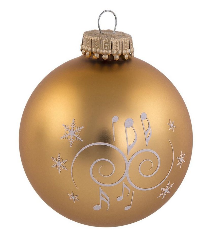 mugesh Weihnachtsbaumkugel Weihnachtskugel Ornamente gold, für Musiker von mugesh