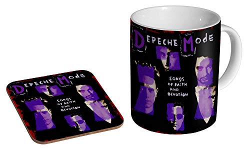 Depeche Mode SOFAD Keramik-Kaffeetasse + Untersetzer Geschenkset von mugmart