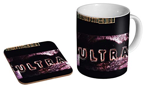 Depeche Mode Ultra Keramik Kaffeetasse + Untersetzer Geschenk-Set von mugmart