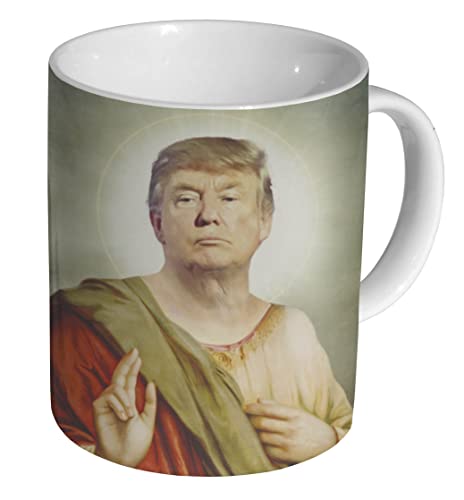 Donald Trump Holy Funny Keramik Kaffeetasse Tasse von mugmart