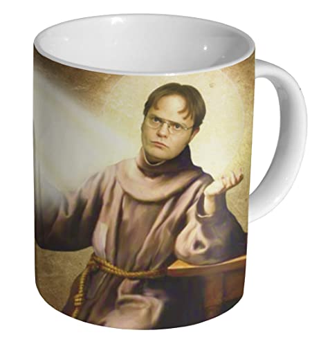 Dwight Shrute Holy Funny Keramik Kaffeetasse Tasse von mugmart