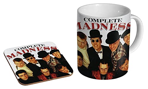 Madness Complete Madness Keramik-Teetasse + Untersetzer, Geschenkset von mugmart
