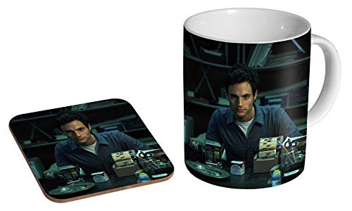 You Serie Joe Goldberg Keramik Kaffeebecher + Untersetzer Geschenkset ... von mugmart