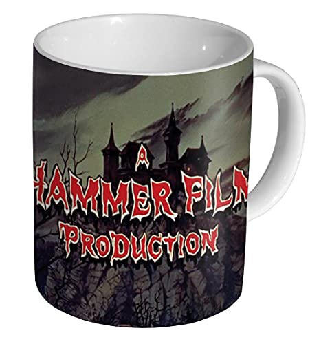 mugmart A Hammer Film Productions Horror Titles Kaffeetasse aus Keramik, Weiß von mugmart
