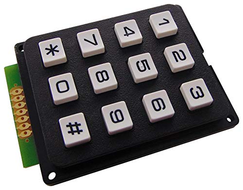 Keypad, 3 x 4 Kunststoff | Keypad-Schalter, 1 Stück – MCAK304NBWB von multicomp