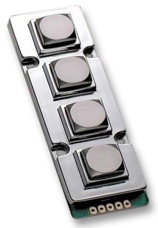 Tastatur, Metall IP67 1 x 4 | Tastenschalter, 1 x Menge – MCAK104BSSSWPMM von multicomp