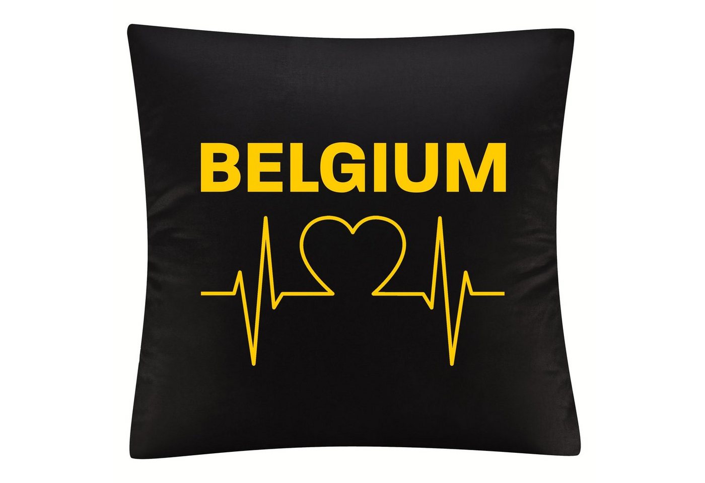 Kissenbezug Belgium - Herzschlag - Kissen, multifanshop von multifanshop