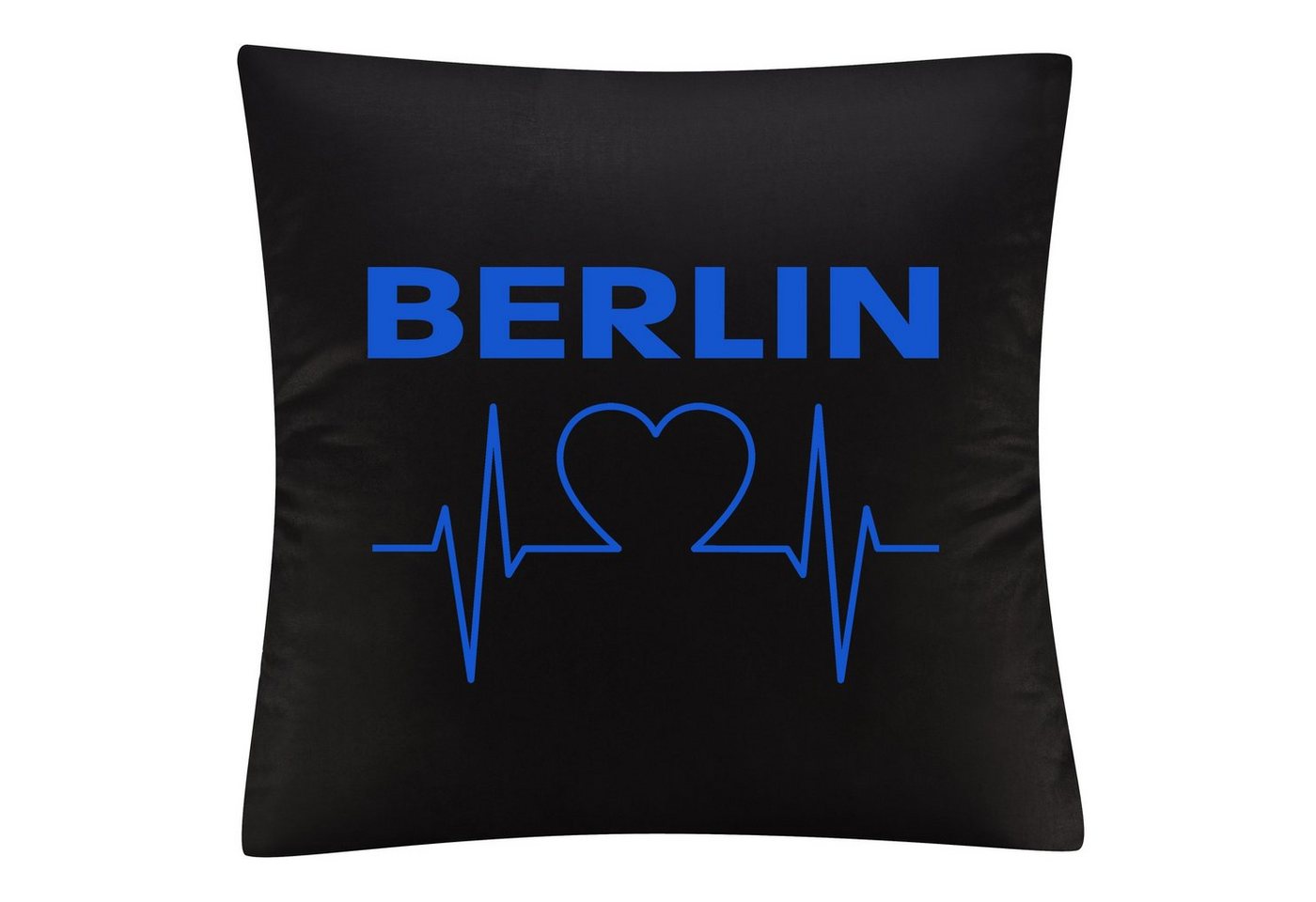 Kissenbezug Berlin blau - Herzschlag - Kissen, multifanshop von multifanshop