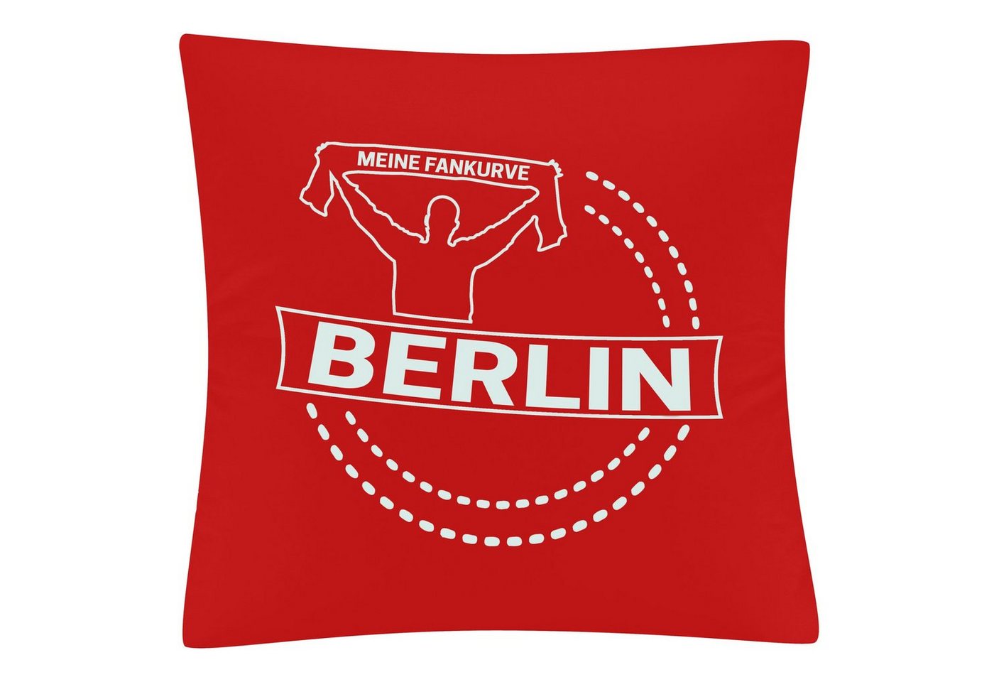 Kissenbezug Berlin rot - Meine Fankurve - Kissen, multifanshop von multifanshop